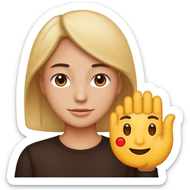 recreate this image in the emoji style sticker