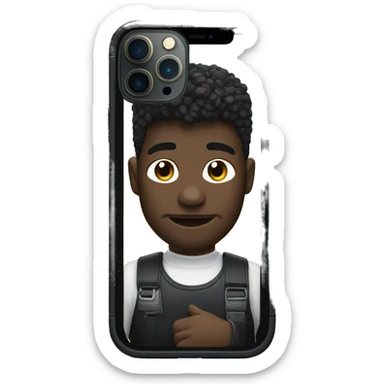 iPhone 12 Pro black  sticker