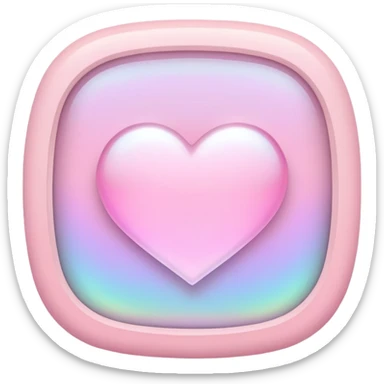 Iridescent pastel pink romantic formal elegant sophisticated cultured neat pretty beautiful nifty app icon sticker