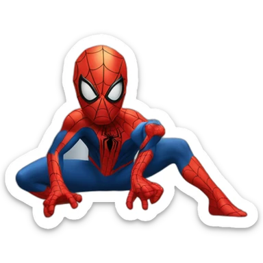 spiderman do something sticker