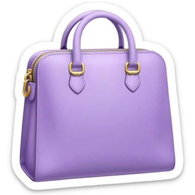 Light purple bag simple very sticker