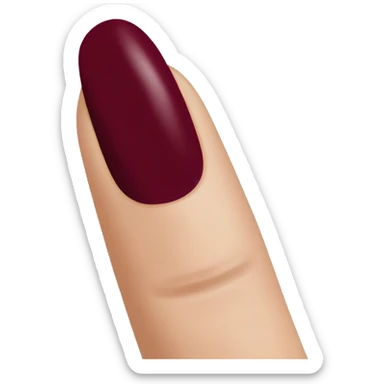 Burgundy nail color sticker
