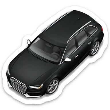 audi s4 avant black sticker