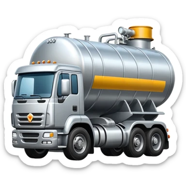Truck oil tanker sticker