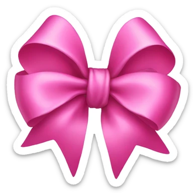 pink bow sticker