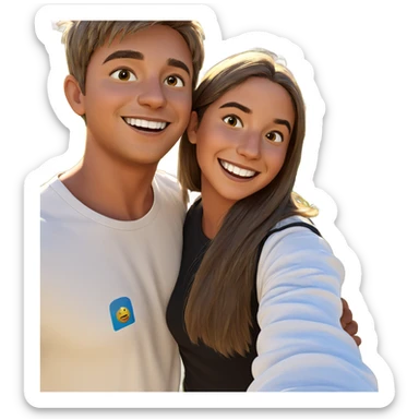happy moment in the sun sticker