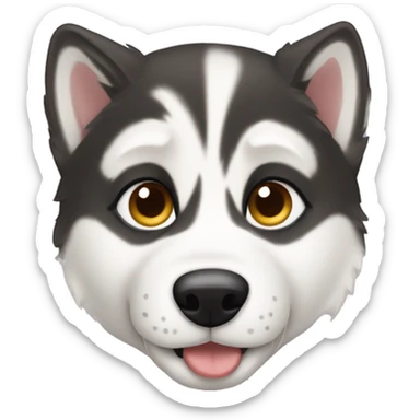 Husky puppy sticker