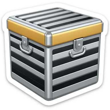 line pattened box sticker