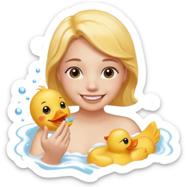 everyday life, bath, food, play sticker