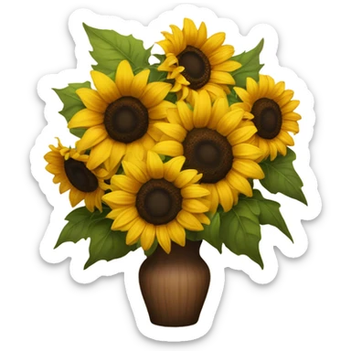  A bouquet of sunflowers sticker