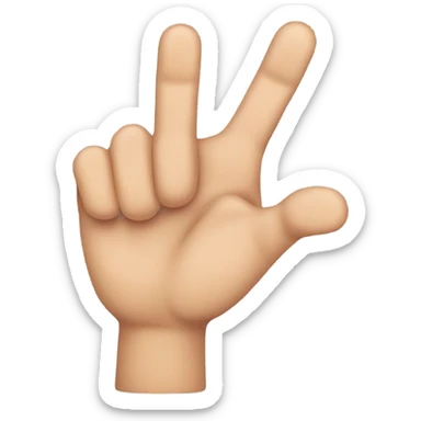 Pointer finger and thumb  sticker