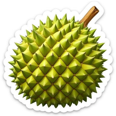 Emoji durian sticker