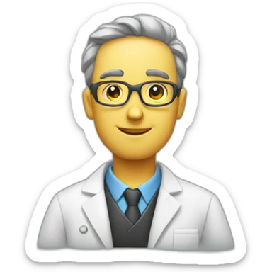 scientist chemist biologist sticker