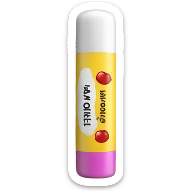 lip balm with label sticker