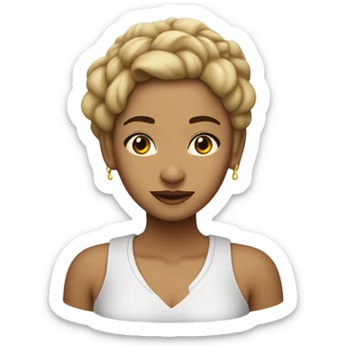 mujer morocha tez blanca sticker