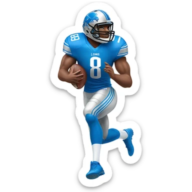 Make the lions wide receiver Calvin Johnson  sticker