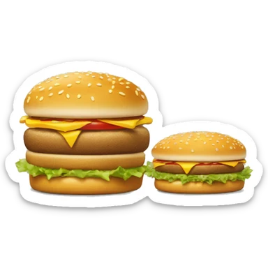 Mcdonalds Big Mac with no big mac words on it sticker