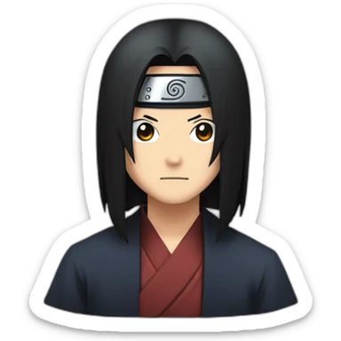 portait of itachi uchiha sticker