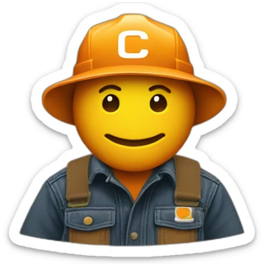 Brand Carhartt logo sticker