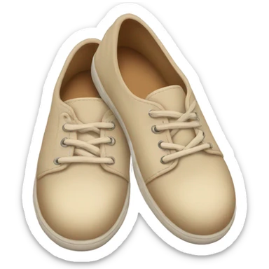 Comfy beige shoes sticker