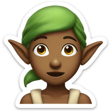 Itchy girl elf sticker