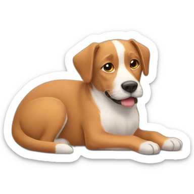 Un chien qui couche avec un chat sticker