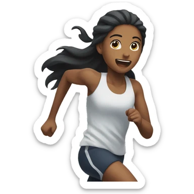saaya running  sticker