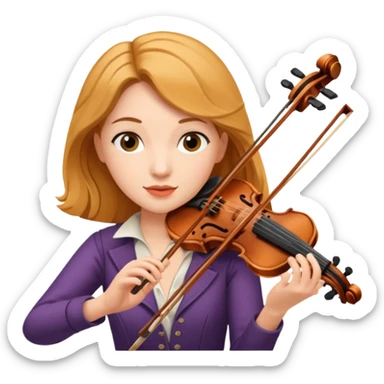 FEMALE VIOLINIST sticker