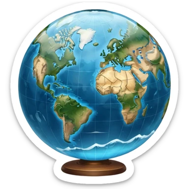 globe  sticker
