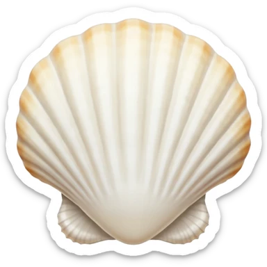 Seashell pillow sticker