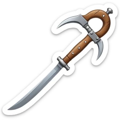 The sickle used by farmers sticker