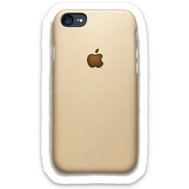 iPhone with beige checkered case sticker