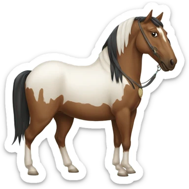 East Indian horse sticker