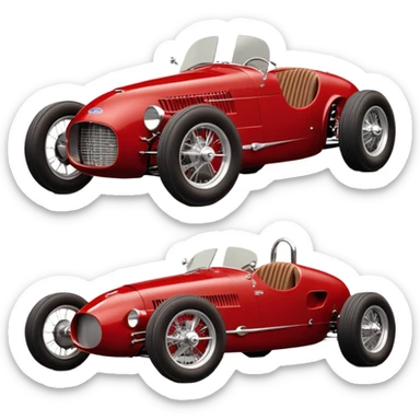  Brown-red Fenderless extended-wheelbase 1943 luxury racing Ford lowered powerful V-8 engined racing car featuring advanced rugged 4 wheel independent suspension, power steering, disc brakes, small leather covered steering wheel, side mounted cowl exhaust  sticker