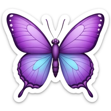 Borboleta lilás sticker