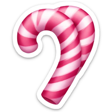 pink candy cane  sticker