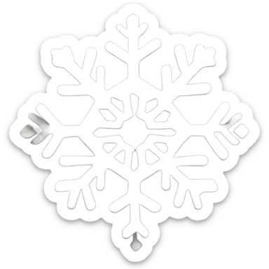 Snowflake and the state of Texas  sticker