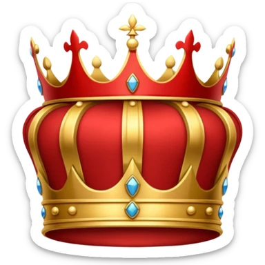 RED Crown King sticker