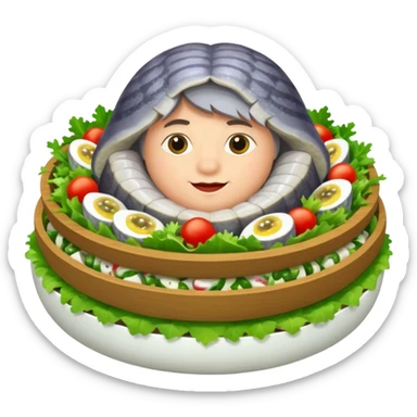 salad herring under a fur coat sticker