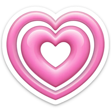 pink hearts saturn  sticker