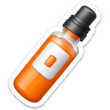 prescription pills bottle plastic orange sticker