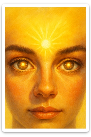 gli occhi sono la finestra da cui entra la vitamina d sticker