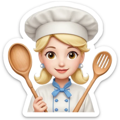 Chef princess peach sticker