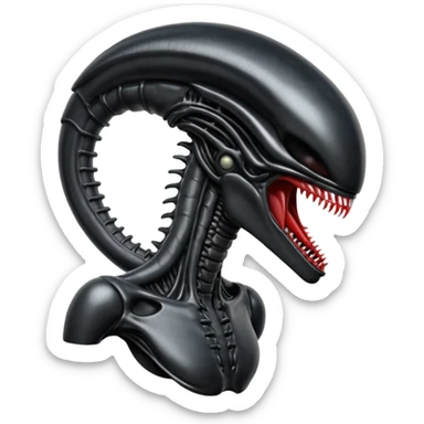 xenomorph alien from the alien movie sticker