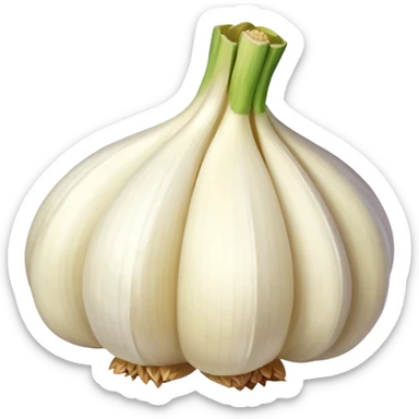 a clove of garlic sticker