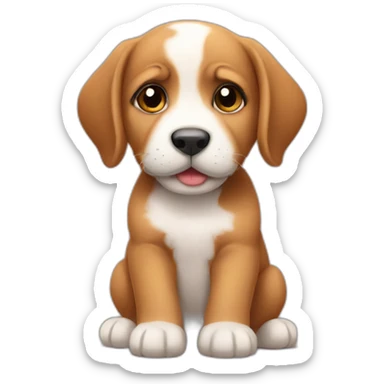 Puppies in love sticker