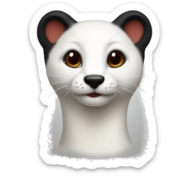 ermine red and black sticker