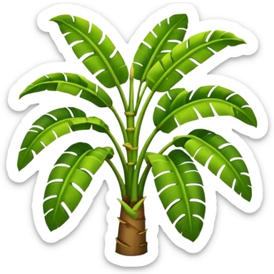 Banana tree sticker