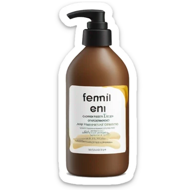 leave-in conditioner bottle with label sticker