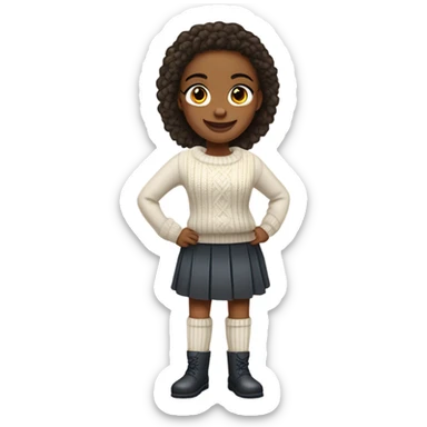 Preppy girl uggs sticker